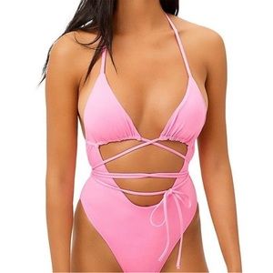 Sold out Frankie’s Bikinis Gemma One Piece in pink